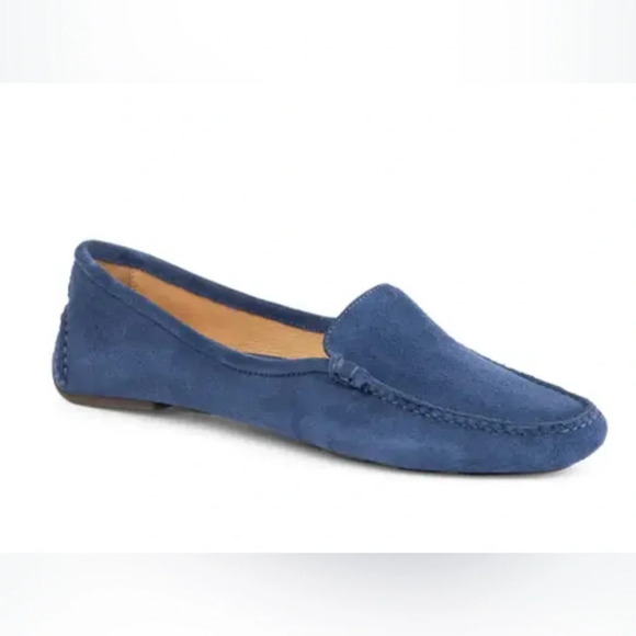 NEW PATRICIA GREEN Jillian Navy Suede Penny Loafer, 10 - Picture 1 of 5